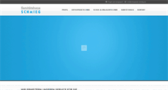 Desktop Screenshot of orthopaedie-schmieg.de
